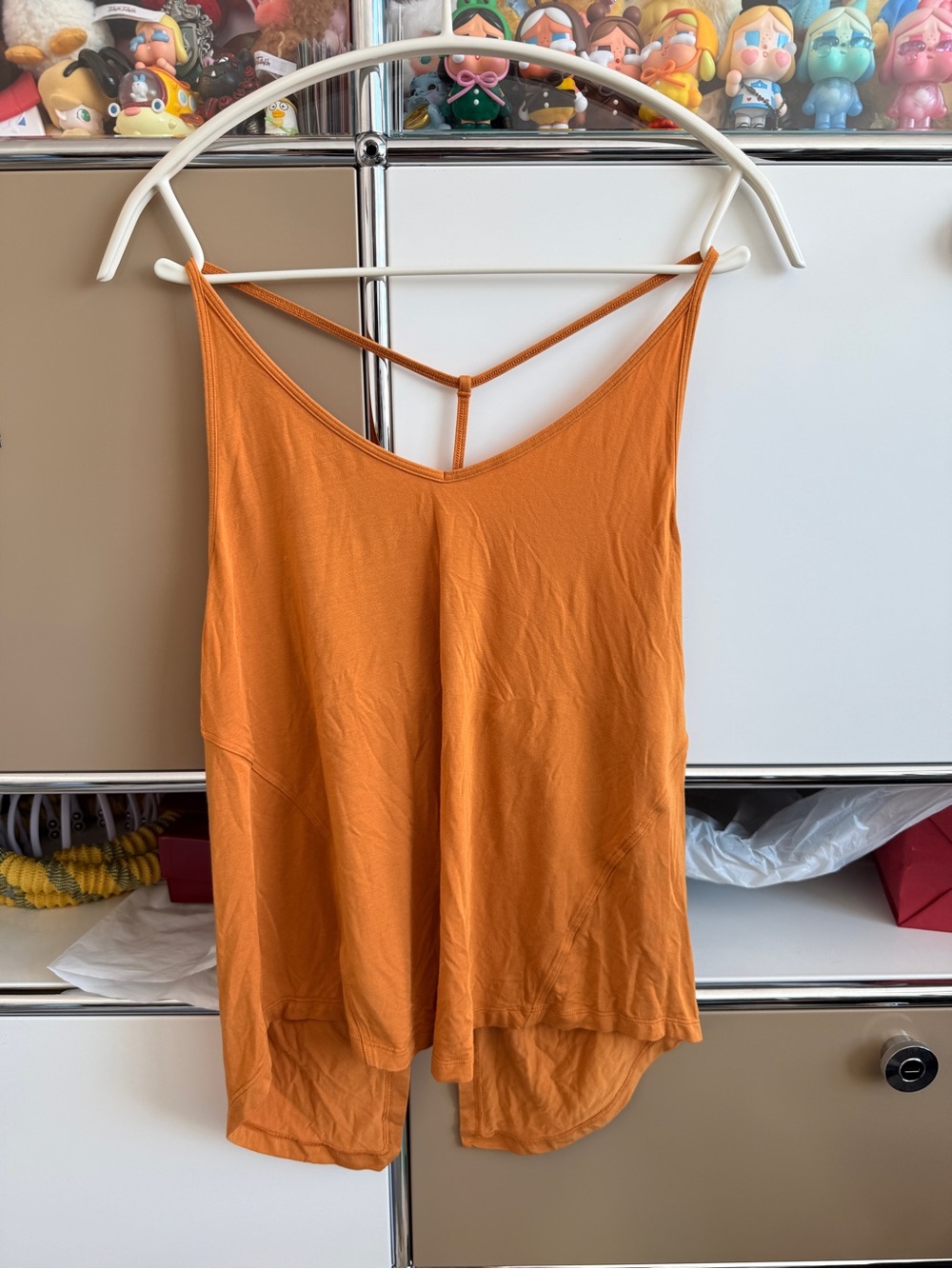 Lululemon Women's Orange Strappy V-Back Tank Top